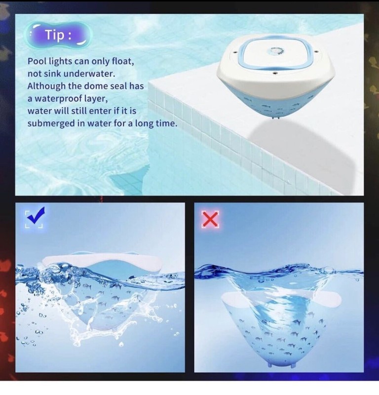 LED Pool Lights Waterproof Underwater Remote for Swimming Pool Fountain gallery
