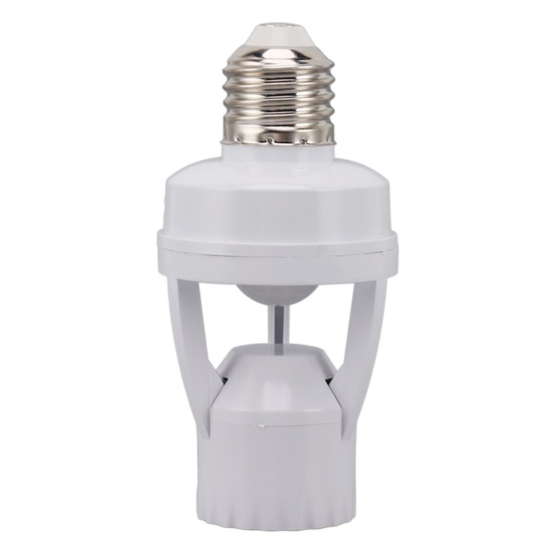 Screw-In Motion Detector Sensor Light Socket 360° to 25' LED Fluorescent E26/E27 gallery