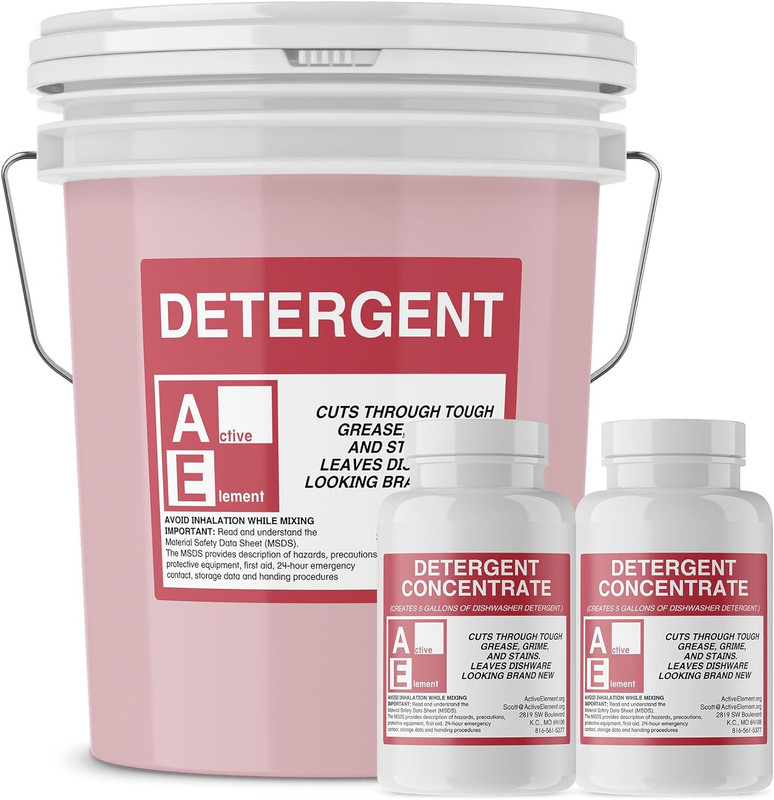 Commercial Dishwasher Detergent - Makes One 5 Gallon Pail - Industrial Dish Dete gallery