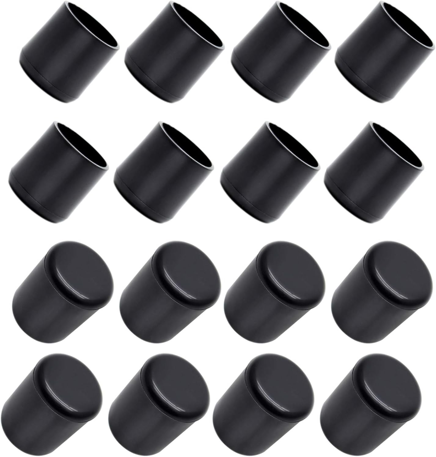 32Pcs 3/4 Anti-Slip Table Chair Leg Tips PVC Rubber Caps Floor Protectors - Blac gallery