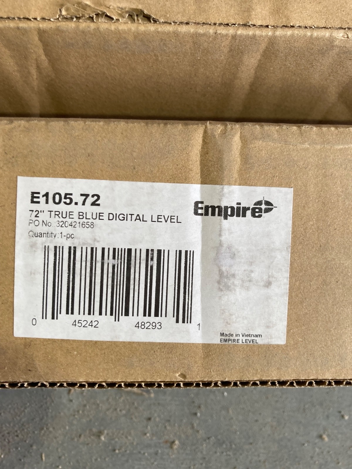 Empire Level E105.72 72" True Blue Auto-calibrated Digital Box Level w/ Case gallery
