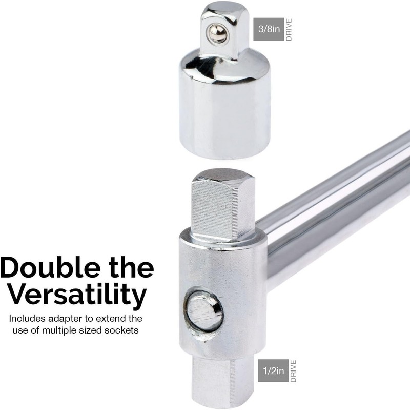 Precise Torque Wrench | 3/8” & ½” Drives | 17” Length | 0-150 Ft-Lbs | Steel gallery