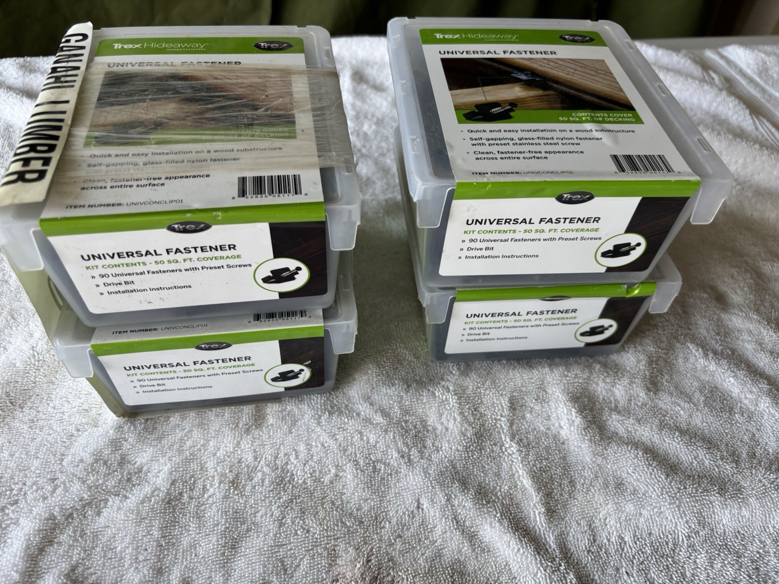 Trex Four Boxes Of Hideaway Universal Fastener Kit 90 Clips Hidden Decking 50 Sq gallery