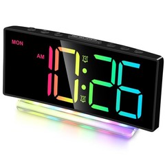 Extra Loud Alarm Clock for Heavy Sleepers AdultsTeensKidsRainbow Clock for