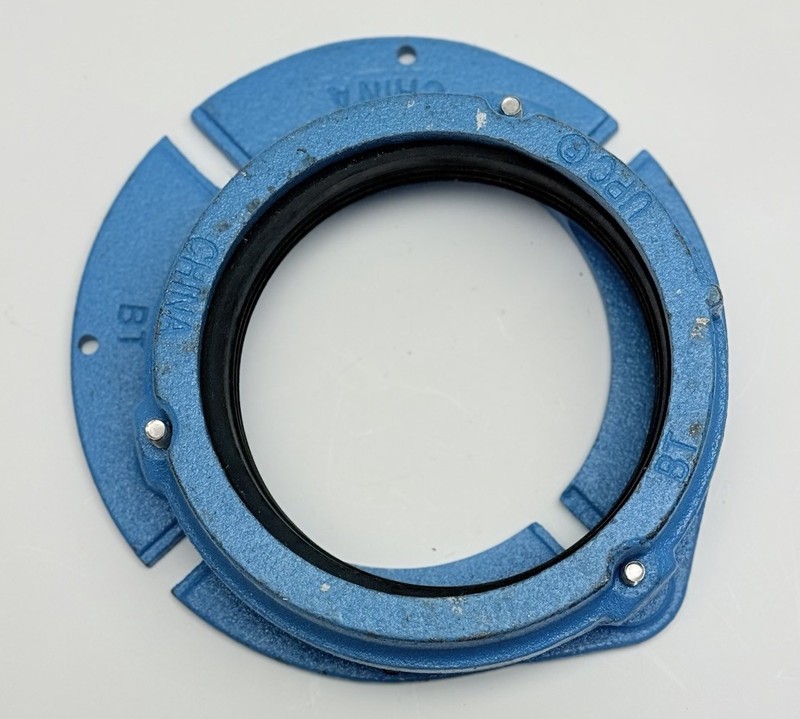 C40-640 Jones Stephens 4" No Caulk Code Blue 1" Offset Closet Flange, C40640 gallery