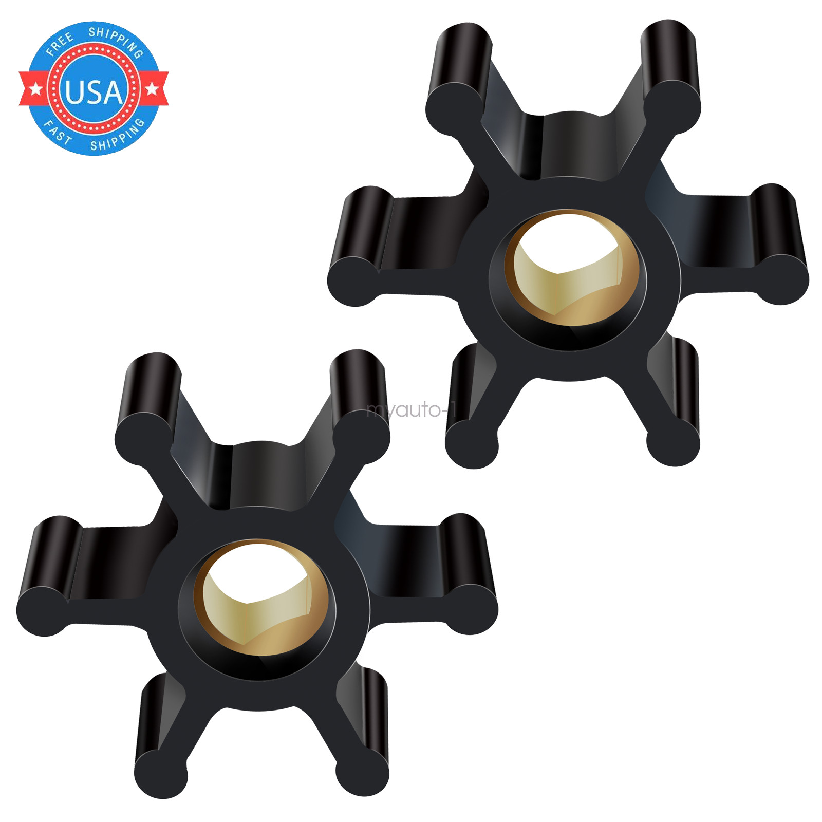 2 pack Impeller for Utility Water Transfer Pump Fits 1/10th HP & 1/12th HP gallery
