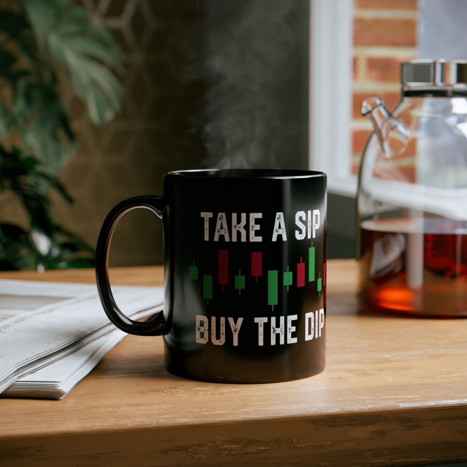 Trading Coffee Mug - Take a Sip Buy the Dip 11oz | 15 oz gallery