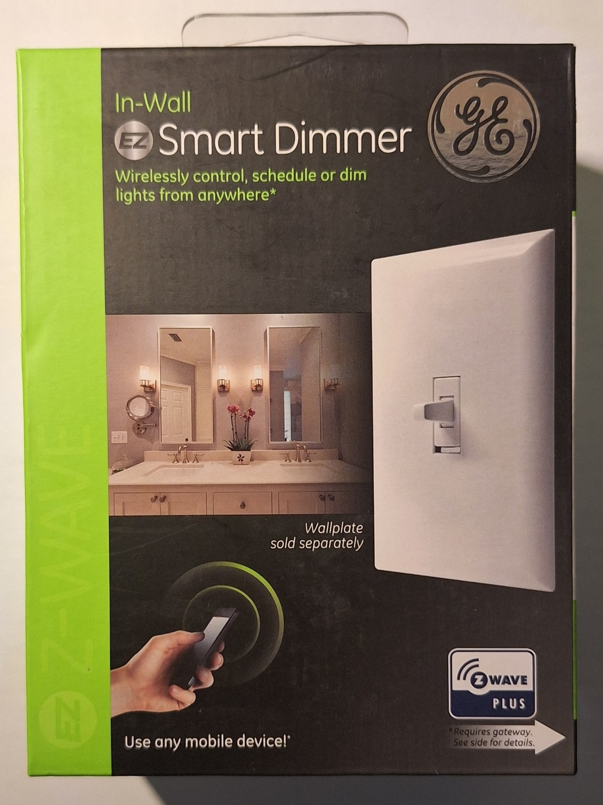GE Z-Wave Plus In-Wall Smart Dimmer Switch App Control White ZW3004 gallery