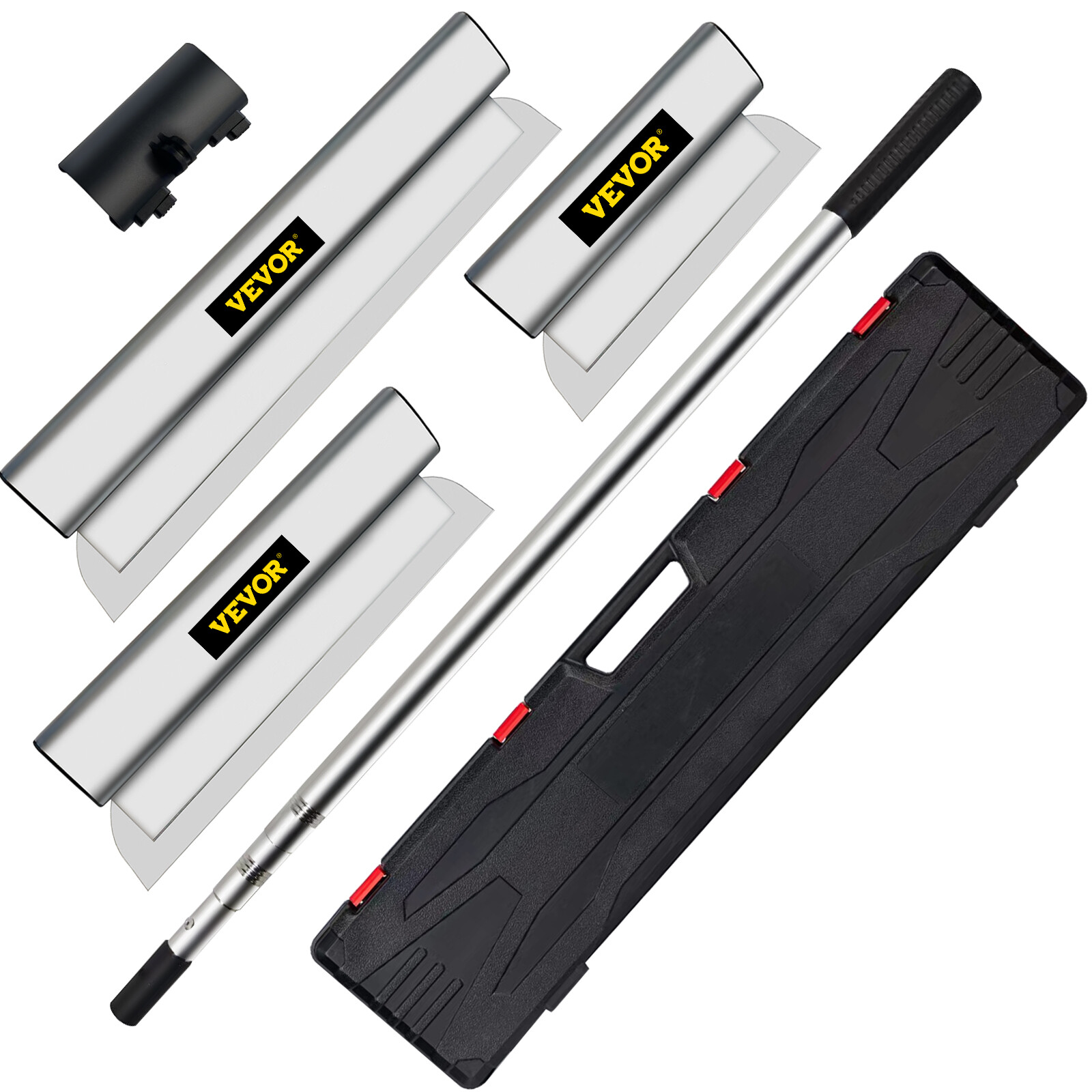 VEVOR Drywall Composite Skimming Blade Set Knife Combo 10/16/24in 35-78" Handle gallery