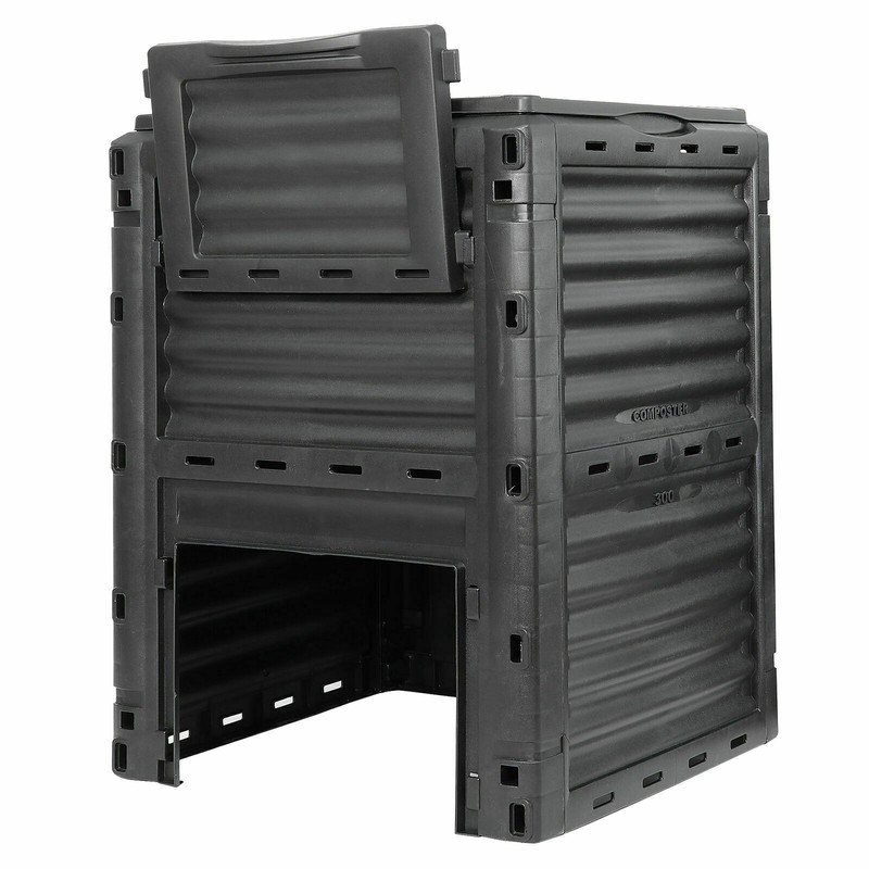 Large Capacity Compost Bin 80 Gallon Waste Grass Box Creation of Fertile Soil gallery