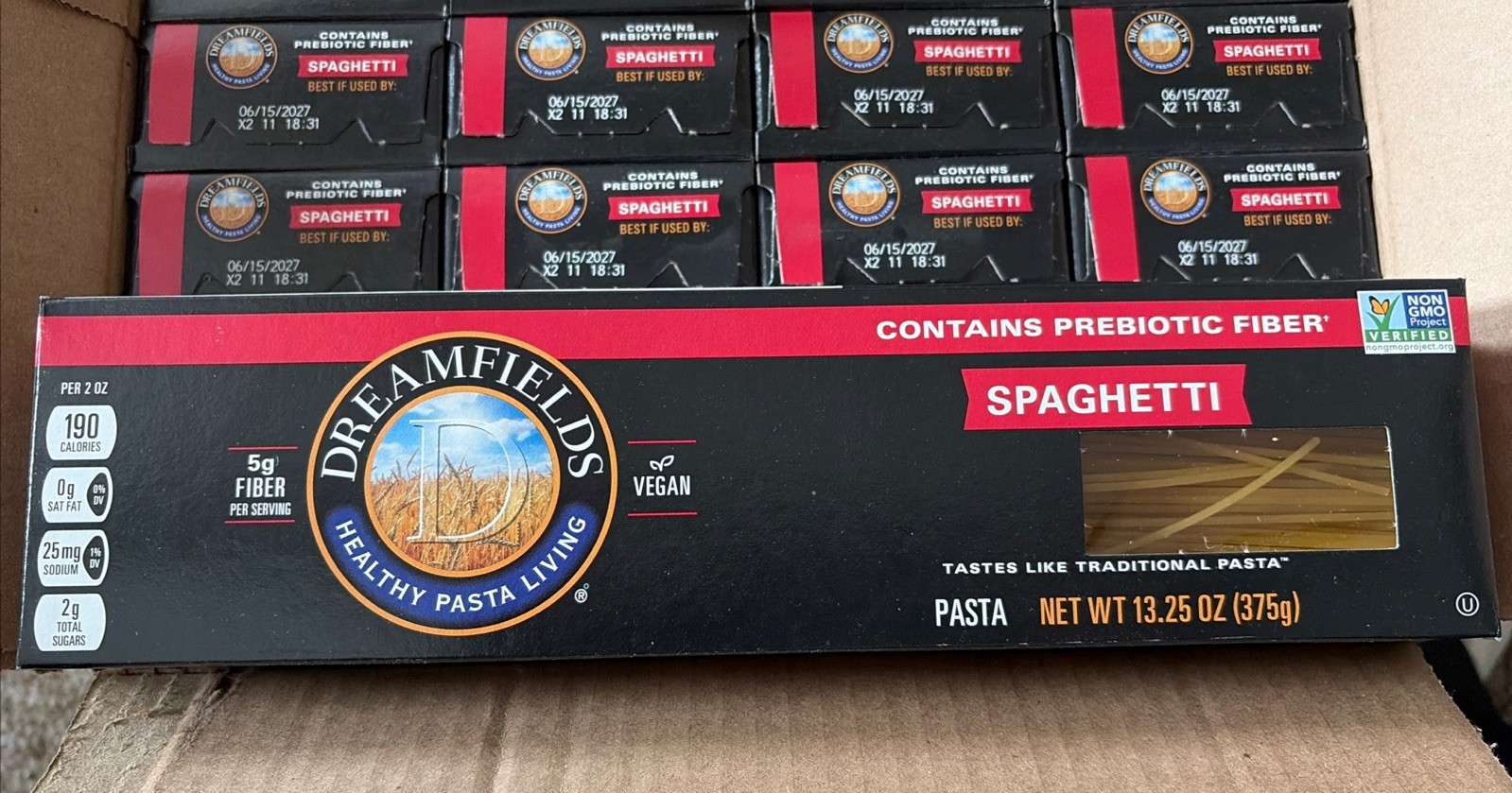 20 Boxes Dreamfields Lower Carb Spaghetti Vegan Pasta, 13.25 oz Each gallery
