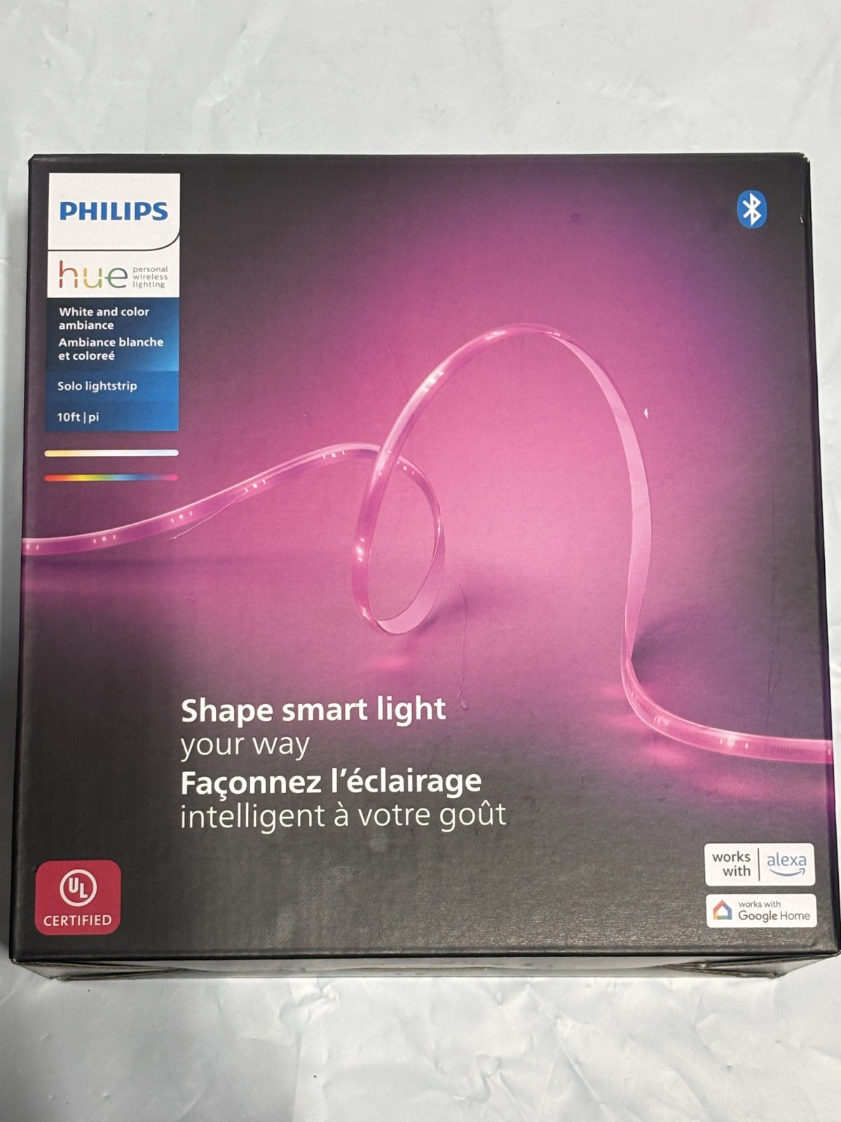 Philips Hue Indoor 10 ft Smart LED Lightstrip White & Color Ambiance gallery