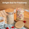 Glass Food Storage Jars 6-Pack 37oz - 4x6 in-Clear Glass Food Circular-37oz*6 gallery