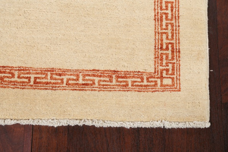 Bordered Gabbeh Modern Oriental Runner Rug Handmade Wool Carpet 2' 7" x 10' 6" gallery