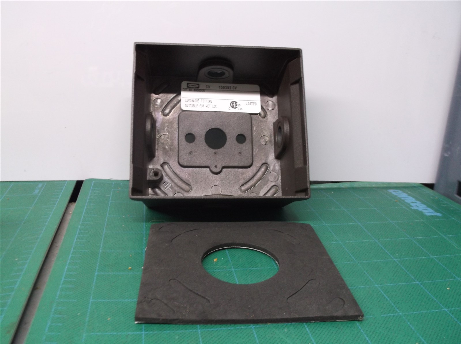 bbgeo Back Box, 3-1/2" L x 4" W x 2" H box with back gasket only gallery