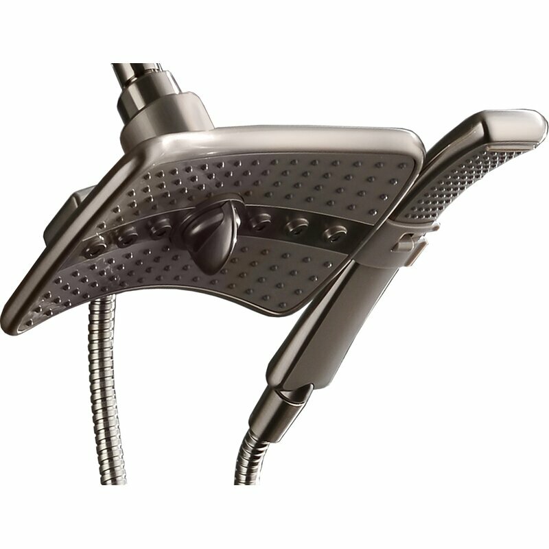New "Bright Showers" Multi Function Rain Brushed Nickel Shower Head PSS3919-02 gallery