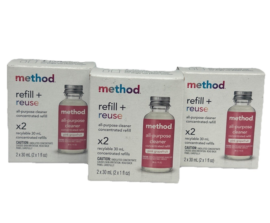 6 Method Pink Grapefruit Concentrated All Purpose Cleaner Refill 1oz Each gallery