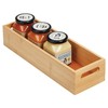 mDesign Slim Bamboo Kitchen Cabinet & 14.5 x 4.6 x 3 (Pack of 1), Natural gallery