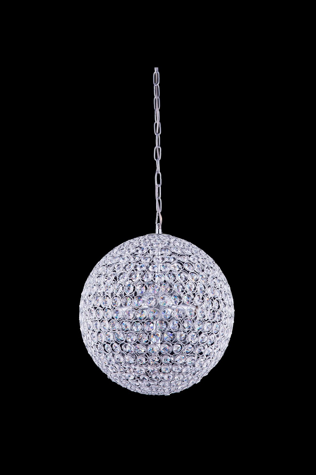 Ceiling Pendant Light Modern Elegant Chandelier Crystal Globe Fixture Lighting gallery