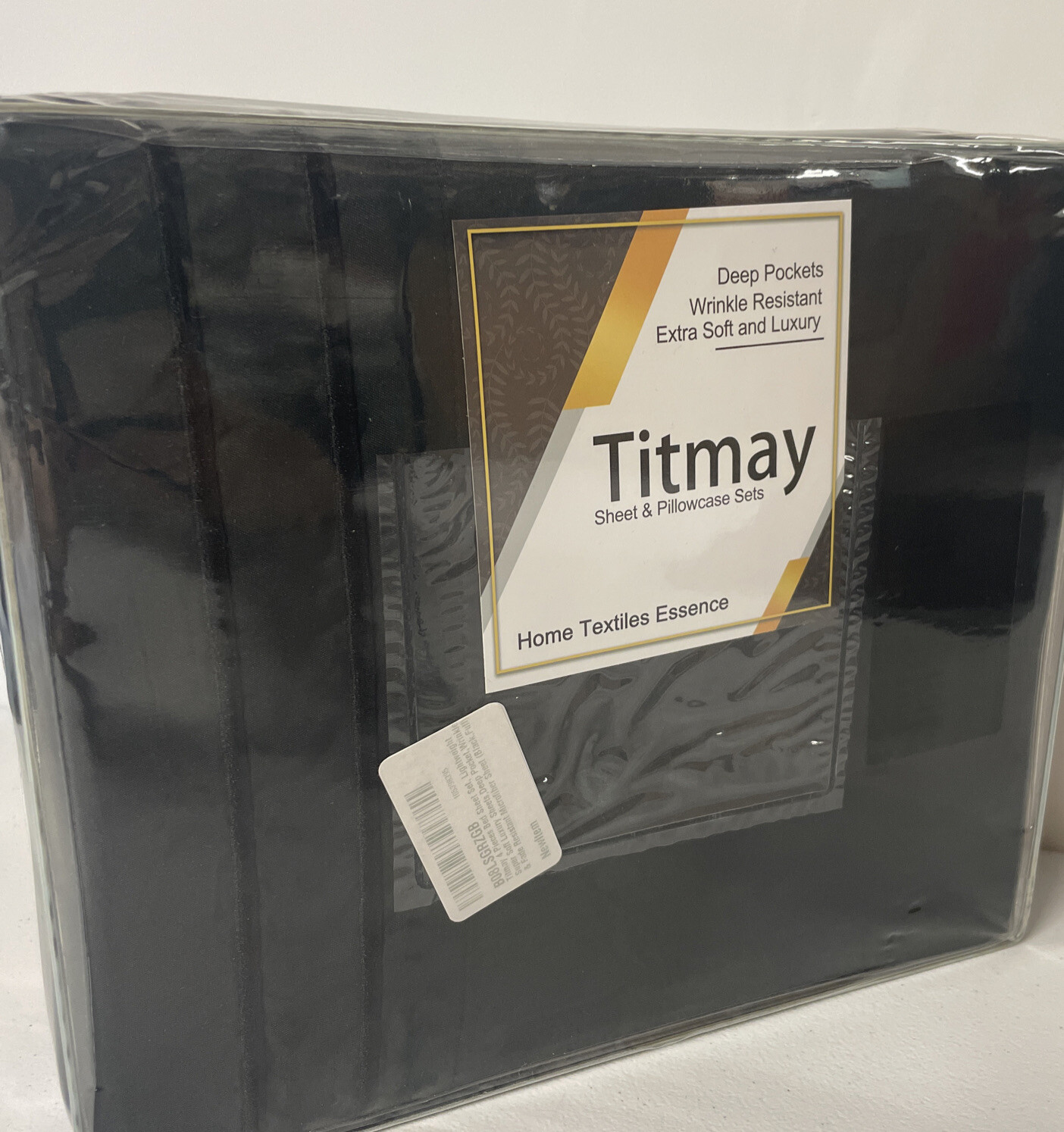 4 piece TITMAY Microfiber Bed Sheet Set FULL 81x96" Deep Pocket SOFT BLACK Brand gallery
