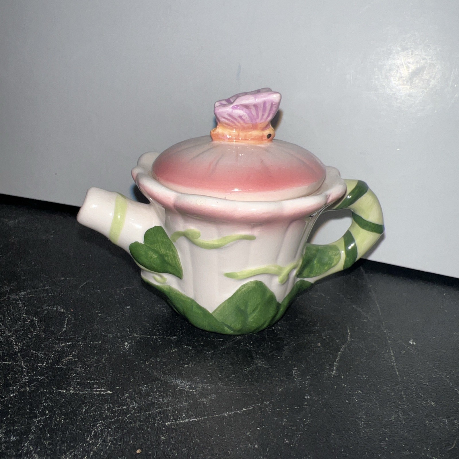 Mini! Tea Tyme Collectible Minature Teapot Butterfly 2.5” RUSS BRAND gallery