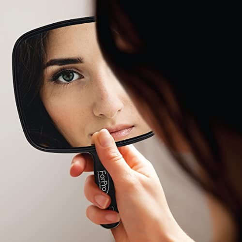 Extra Large Hand Mirror with Handle, 9" W x 12" L, Multi-Purpose X-Large gallery