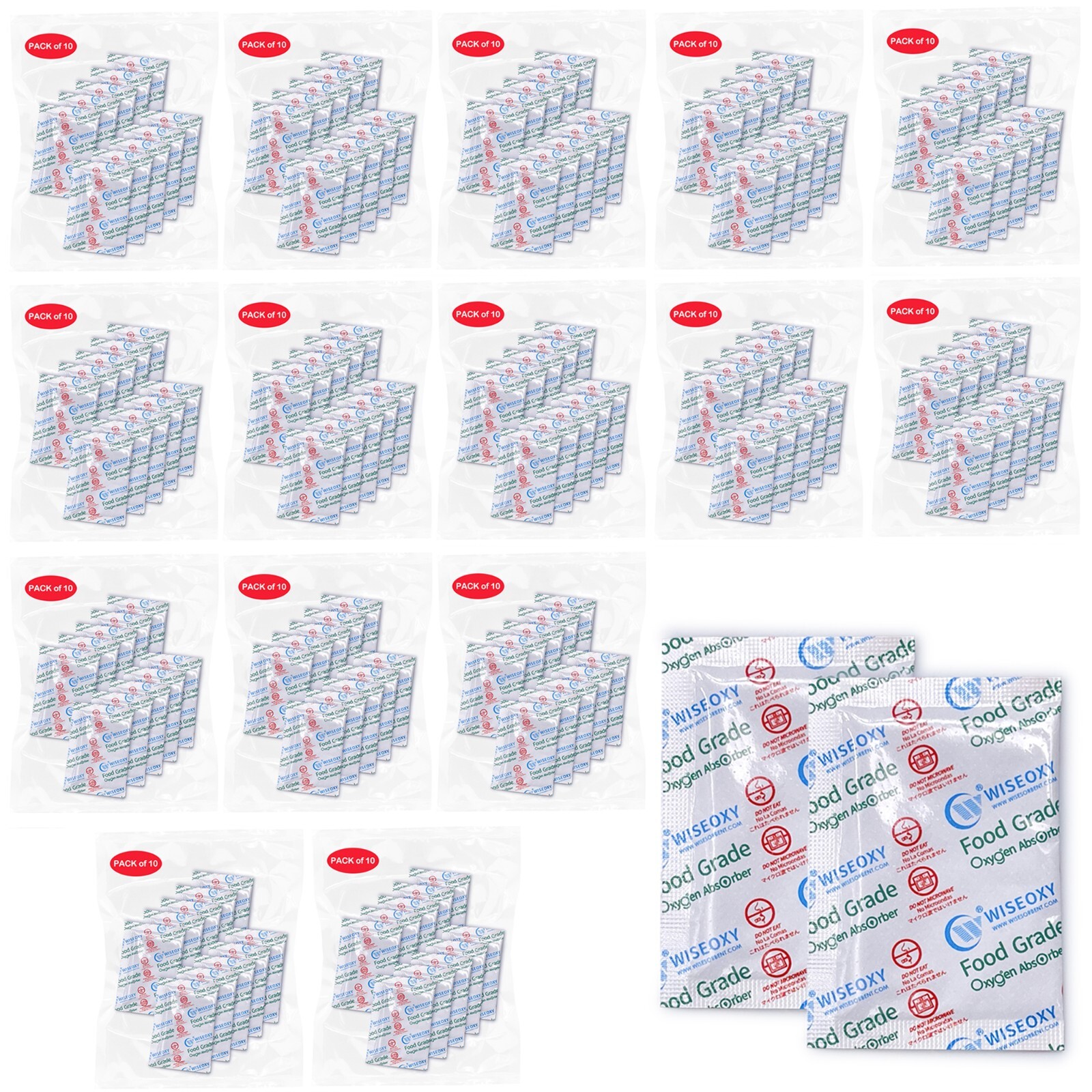 500cc Oxygen Absorbers for Long Term Food Storage Mylar Bags Dryers O2 Absorbers gallery