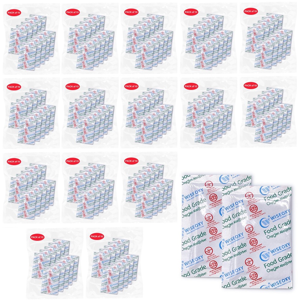 500cc Oxygen Absorbers for Long Term Food Storage Mylar Bags Dryers O2 Absorbers
