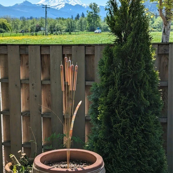 Copper Cattail Wind Chimes gallery