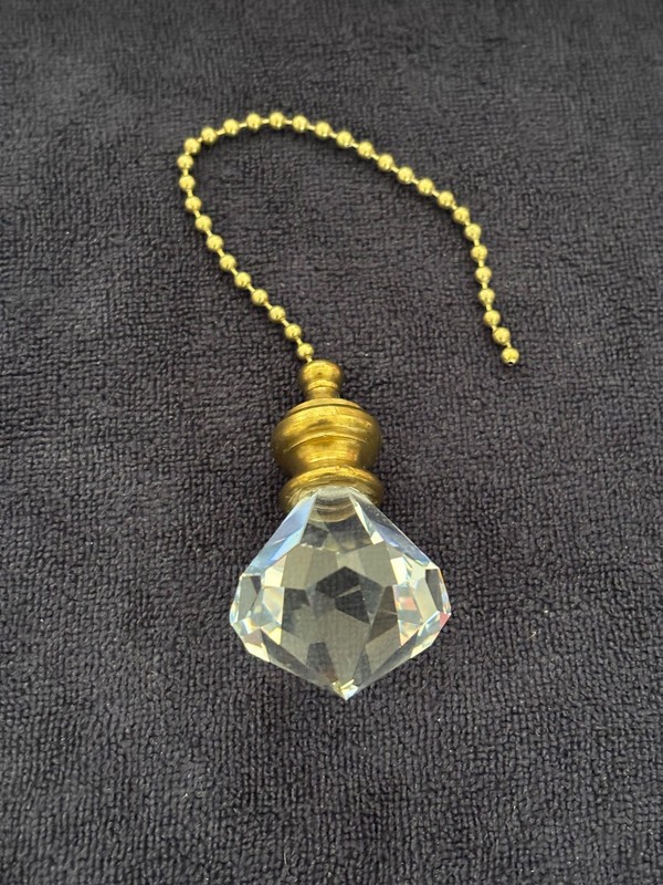 Glass Fan Light Pull - Diamond Shape gallery