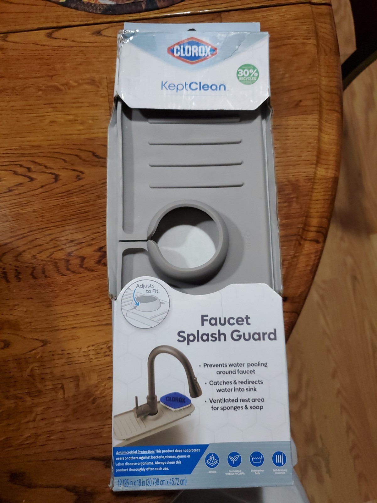 Clorox KeptClean Faucet Splash Guard, One Size gallery
