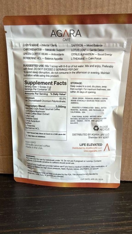 Agara Cafe Dark Roast Coffee 30 Servings Premium Arabica Blend 90g New Sealed gallery