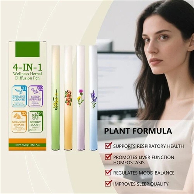 4PCS Natural Diffuser with Mint for Lung Health & Fresh Air 2026 NEW gallery