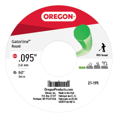Oregon GATORLINE,ROUND .095 3LB SPOOL | 21-195 gallery