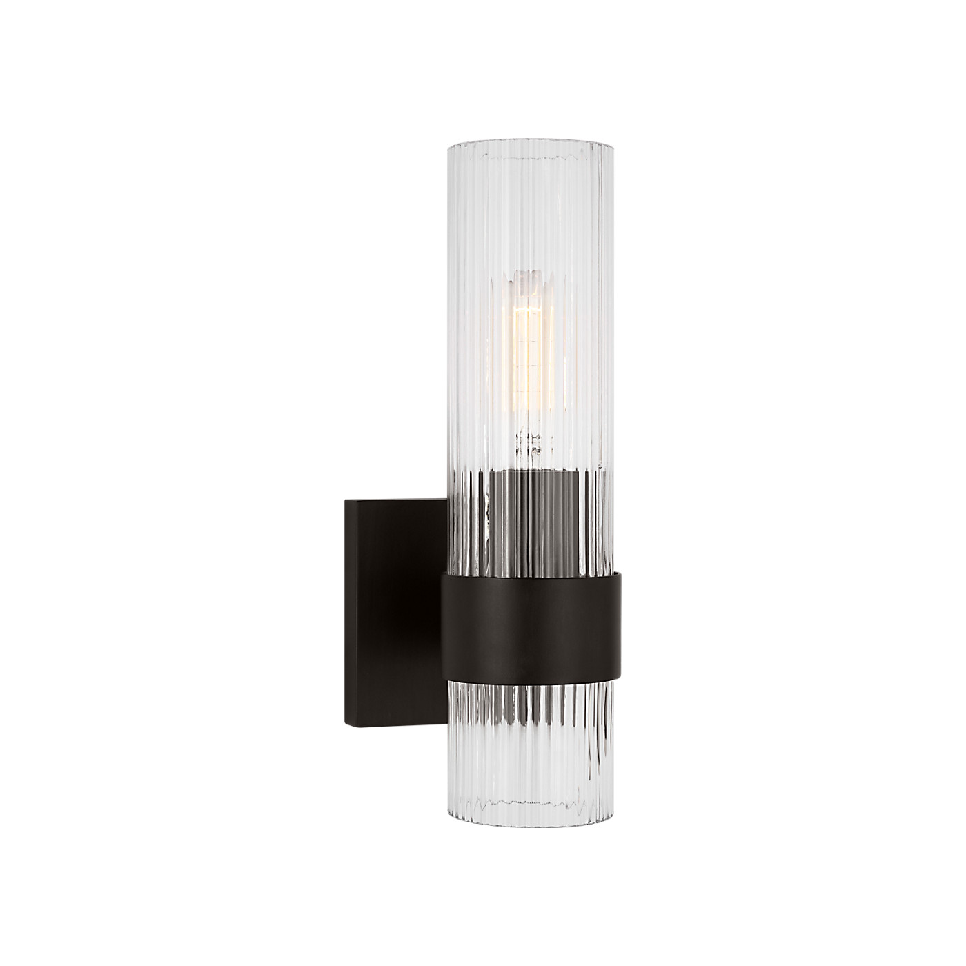 Visual Comfort CV1021AI Chapman and Myers Geneva 1L Vanity Sconce - Aged Iron gallery