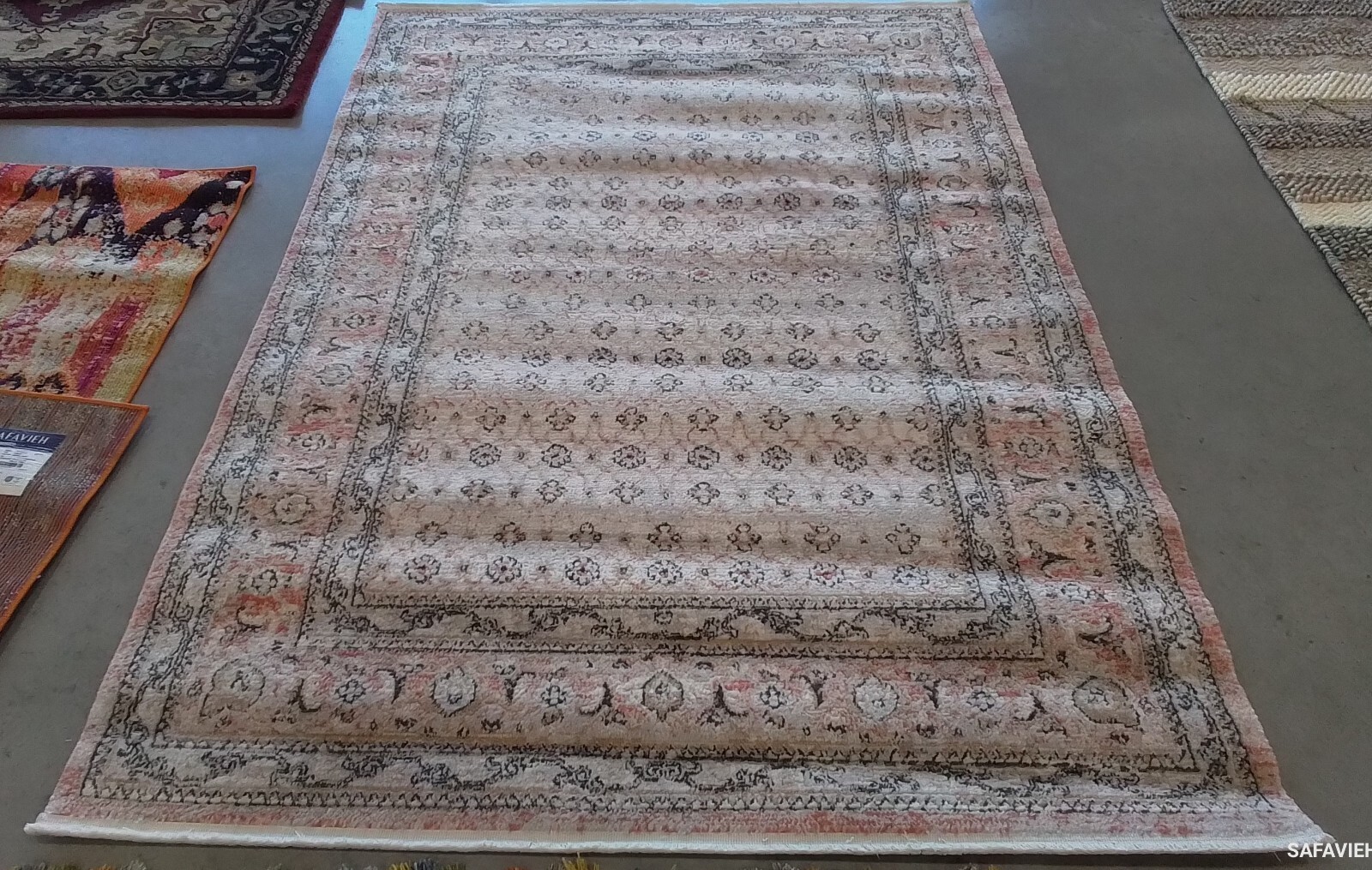 GREY / ROSE 5'-3" x 7'-6" Back Stain Rug, Reduced Price 1172770620 SHV722G-5 gallery