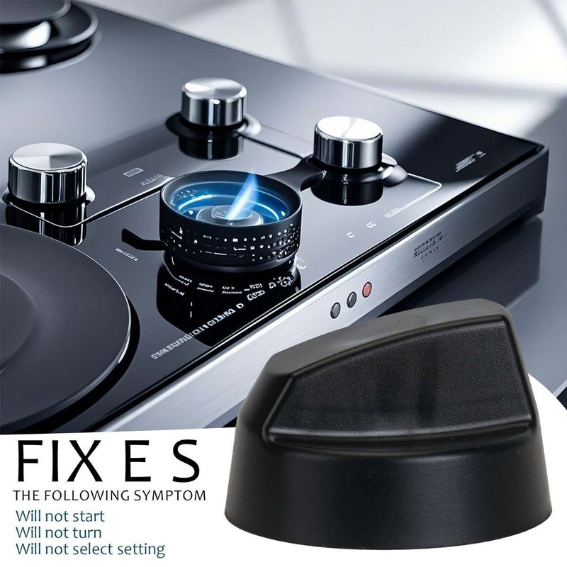 4Pack Stove Top Control Knobs Set Cooktop Top Burner Control Knob Replacement gallery
