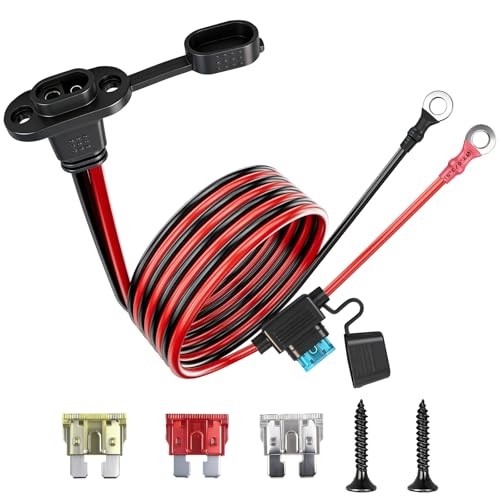 SAE to O Ring Connector 10AWG Waterproof SAE Battery Quick Connect Plug 2FT gallery