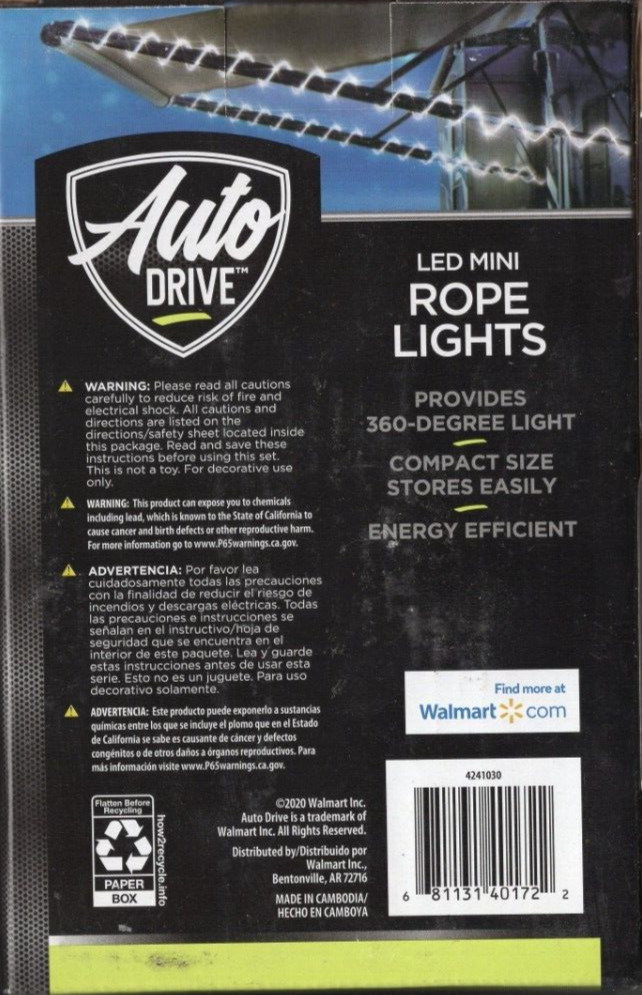 Auto Drive LED Mini Rope Lights 22 Feet gallery