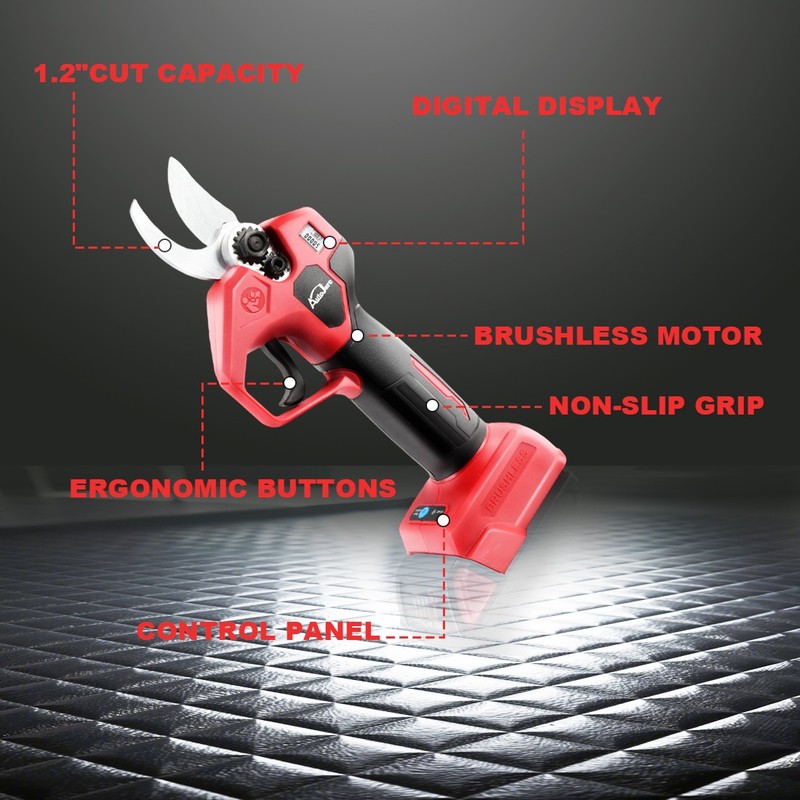Electric Pruning Shears for Milwaukee 18V Battery, Portable Cordless Pruning gallery