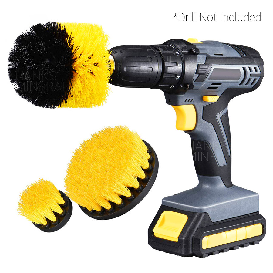 Drill Brush Set Attachment 3pcs Power Scrubber Cleaning Car Tile Grout Shower gallery