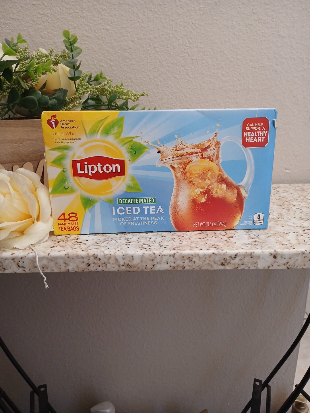 Lipton Family Sized Iced Black Tea Decaffeinated Tea Bags 48 Count Box Ex:12/24 gallery