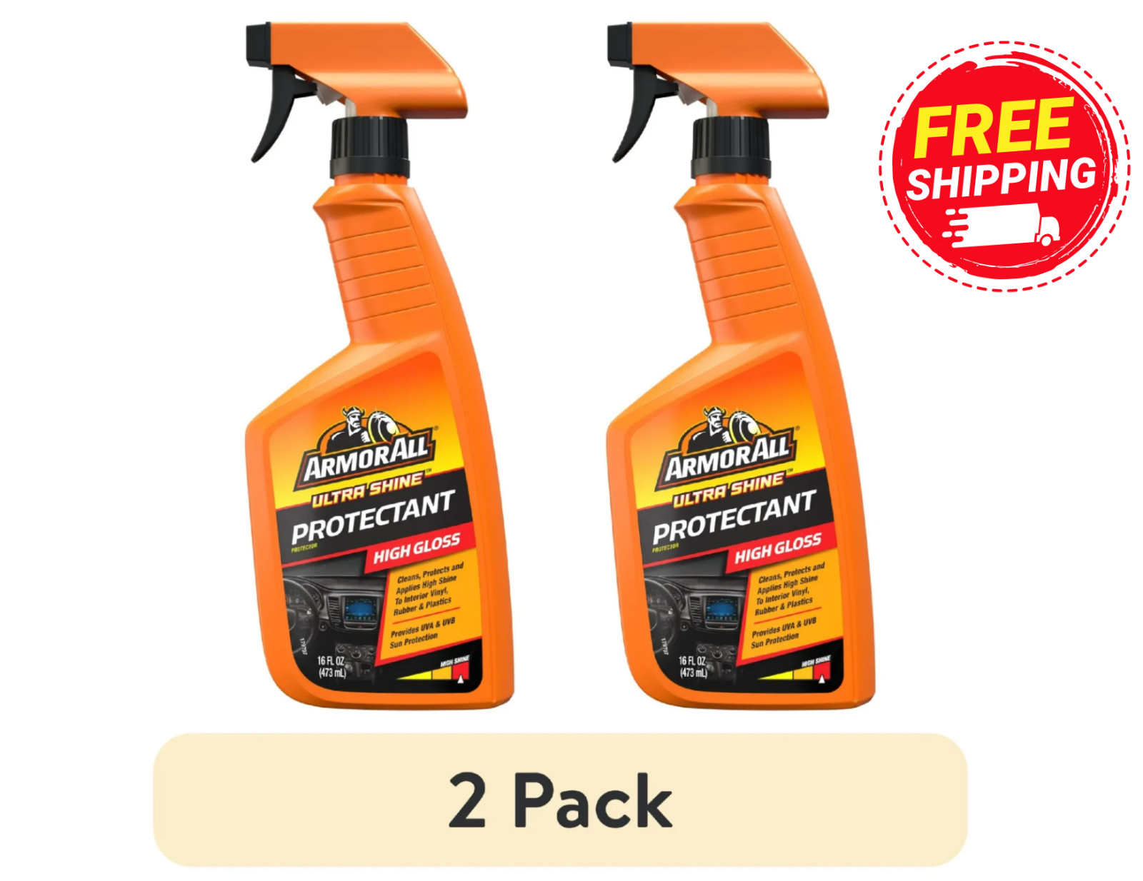 (2 pack) Armor All Ultra Shine Protectant Car Cleaning Spray - 16 fl oz gallery