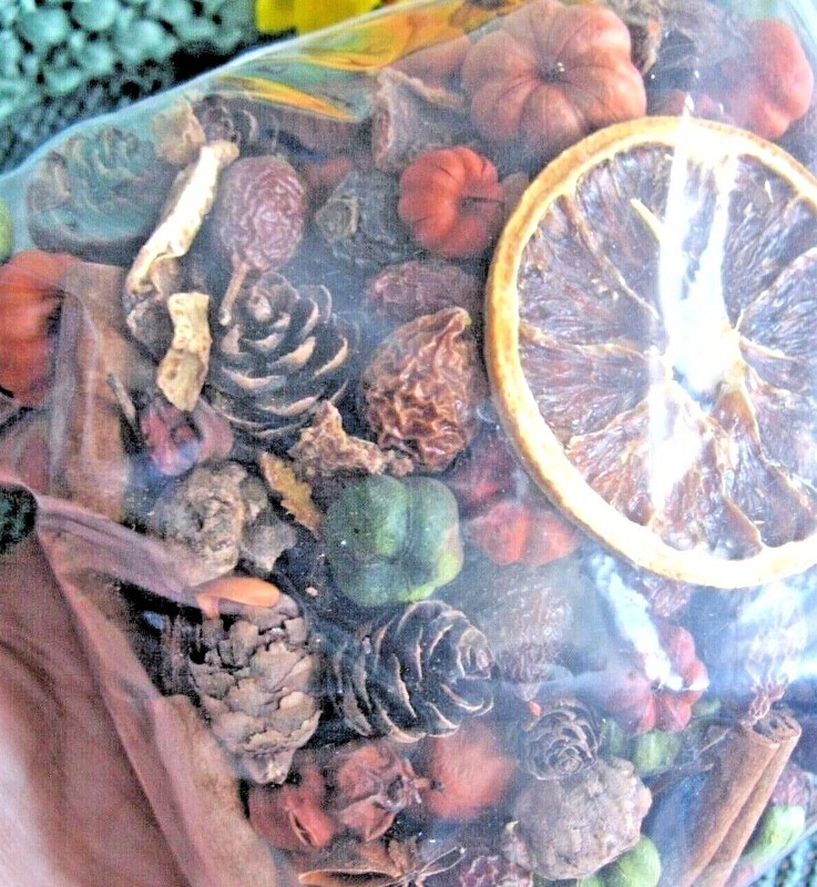 New Unscented Natural Rustic Prim Dried Potpourri Fall Bowl Filler Fixins 2 CUPS gallery