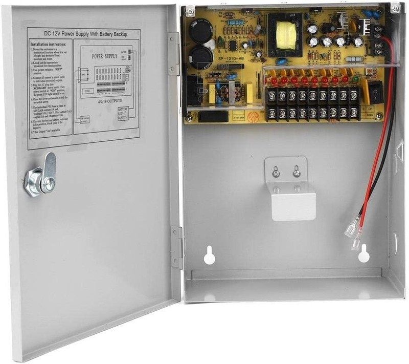 UPS Power Supply 12V 10A Control System Vertical Installation Access Control gallery