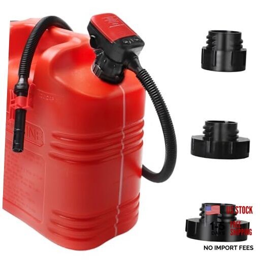 Fuel Transfer Pump Battery Powered Gas Pump For 5 Gallon 42" Hose & Auto-Stop gallery