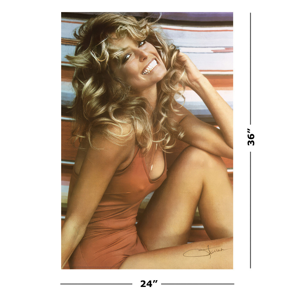 Farrah Fawcett - Personality Pin-Up Poster (Red Swimsuit) (Size: 24" x 36") gallery