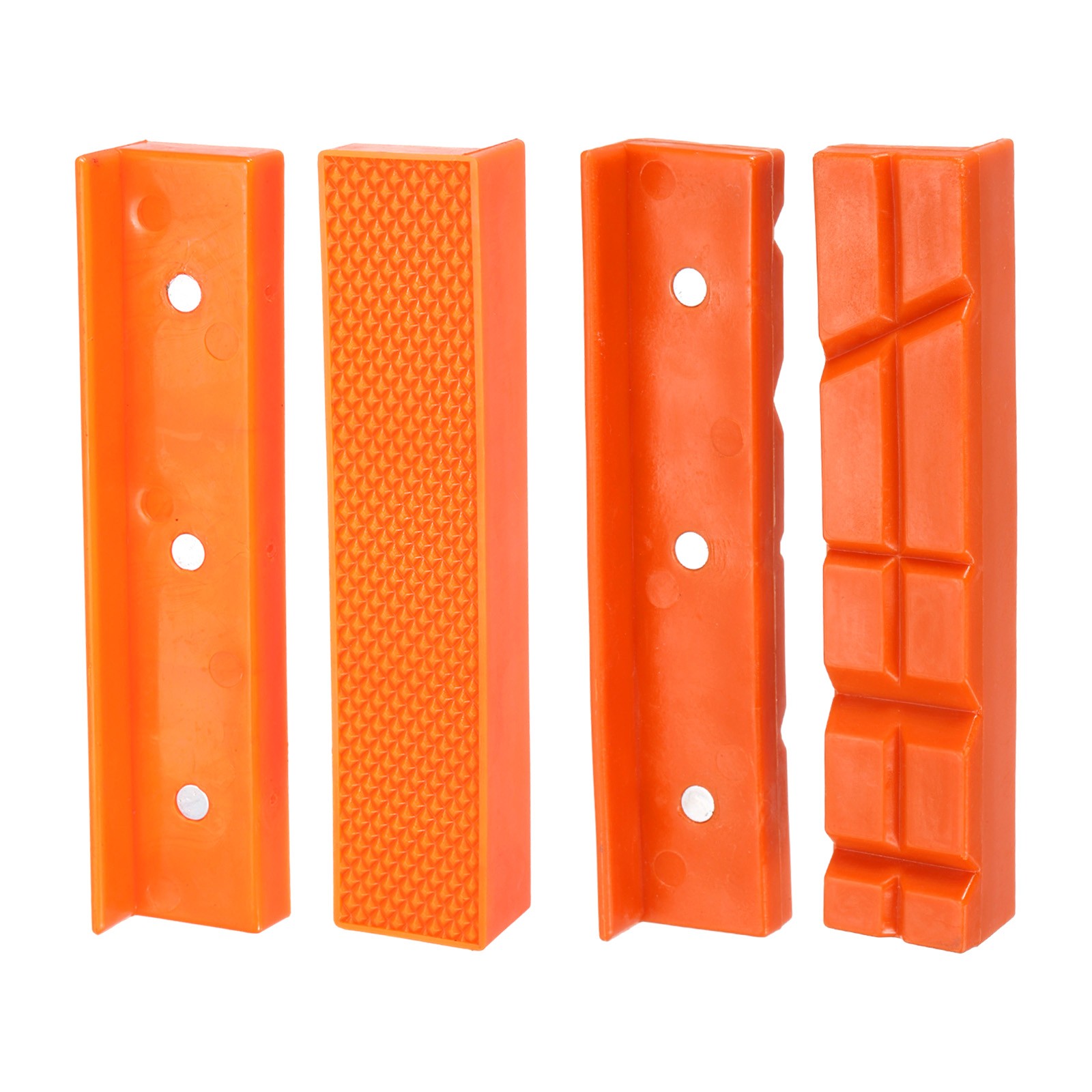 2 Set Magnetic Vise Jaws 5 Inch Magnet Plain Grooves & V-Grooves Jaw Pads Covers gallery