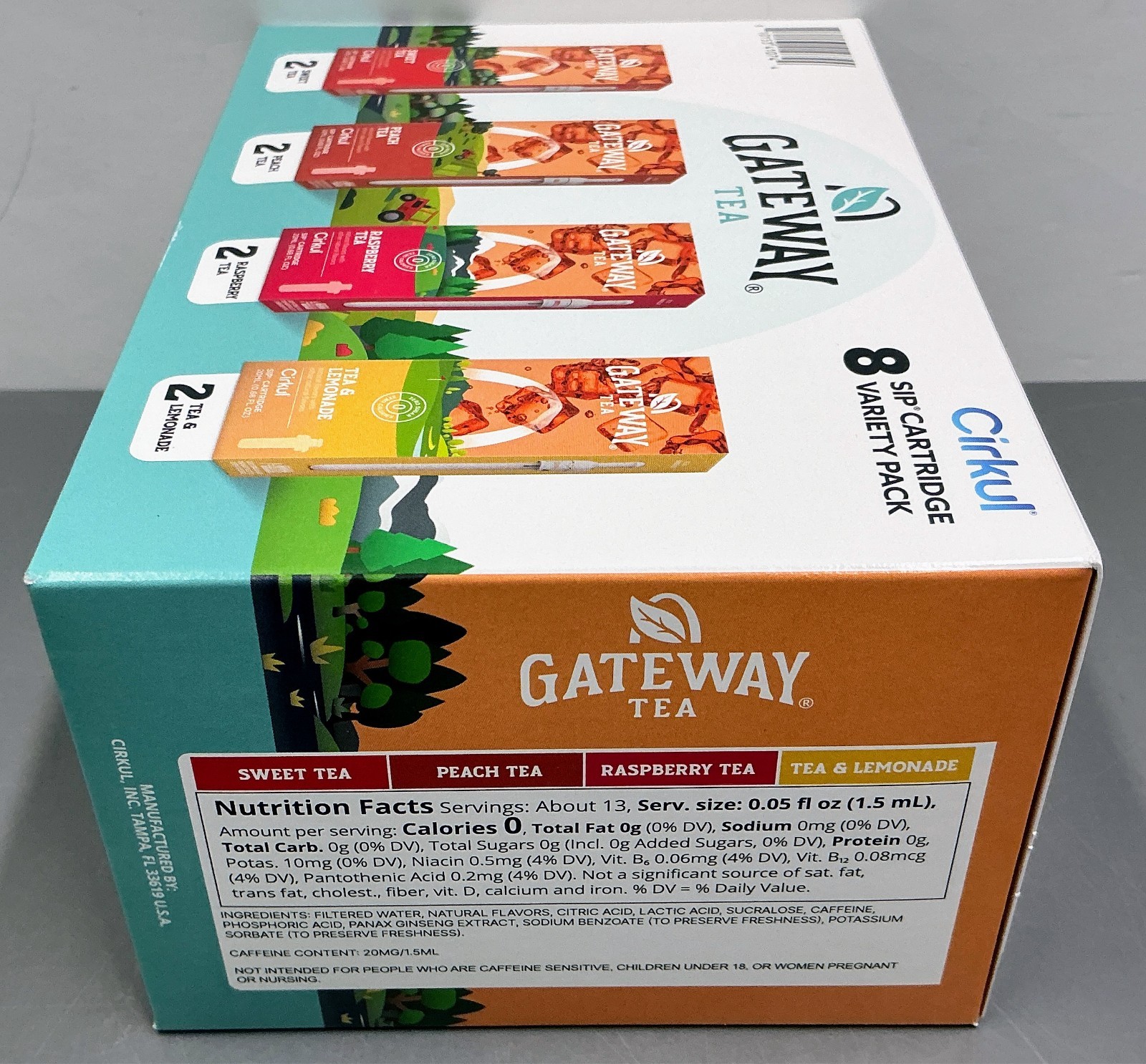 8 Cirkul Gateway Tea Flavored Water Cartridges Variety Sips Pack gallery