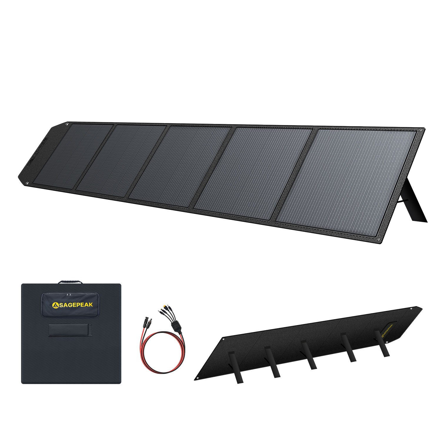 500W Foldable Portable Solar Panel for Power Station Charging Camping Mono Home gallery